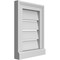 Ekena Millwork Vertical Surface Mount PVC Gable Vent: Functional, w/ 2"W x 2"P Brickmould Sill Frame, 12"W x 16"H GVPVE12X1603SF - alternate 2